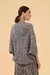 Casulo Ponto Geométrico Mescla Com Transparencia Tricot Mescla Off White + Preto - Viviane Furrier na internet