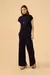 BLUSA GOLA ALTA TWEED TRICOT PURPLE BLUE - Viviane Furrier - comprar online
