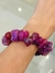Pulsera Lucy de ágata fucsia - comprar online
