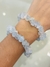 Pulsera en bruto de aguamarina