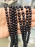 Tira de esferas de gold stone azul 6mm