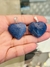 Dije corazón grande de cuarzo azul
