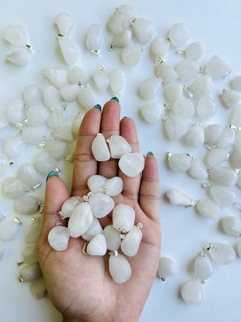 Dije de cuarzo blanco x10u