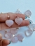 Dije de corazón mini de cuarzo rosa