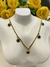 Collar de acero dorado ojo turco