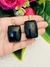 Dije rectangular de obsidiana