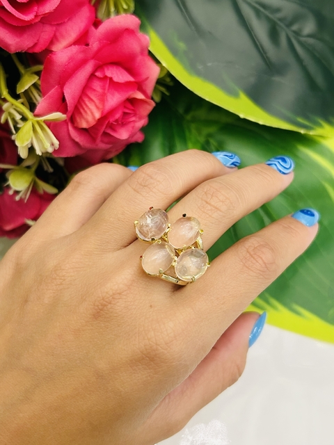 Anillo Mangata de Cuarzo cristal