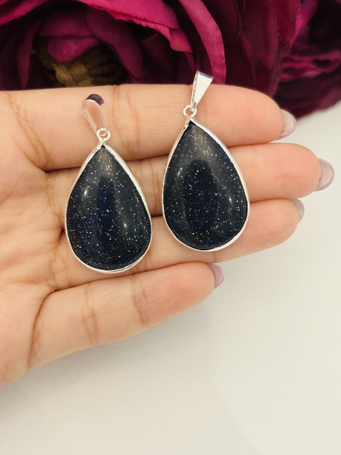 Dijes gota grande con virola gold stone