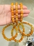 Pulsera de esfera ágata naranja 6mm