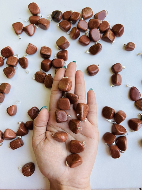 Dije de gold stone marrón x10 u - comprar online