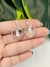 Dije corazón mini con virola de cristal de roca