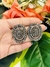 Aros strass oval gris