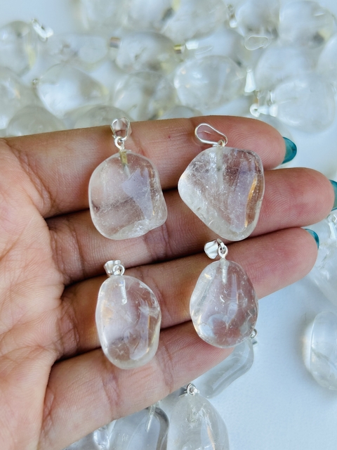 Dije rolada de cristal de roca