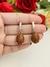 Aros colgantes Oval de gold stone - comprar online
