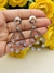 Aros fiesta gota con circonia