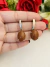 Aros colgantes Oval de gold stone
