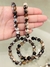 Pulsera de esfera ágata negra 6mm