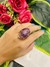 Anillo oval grande de Amatista