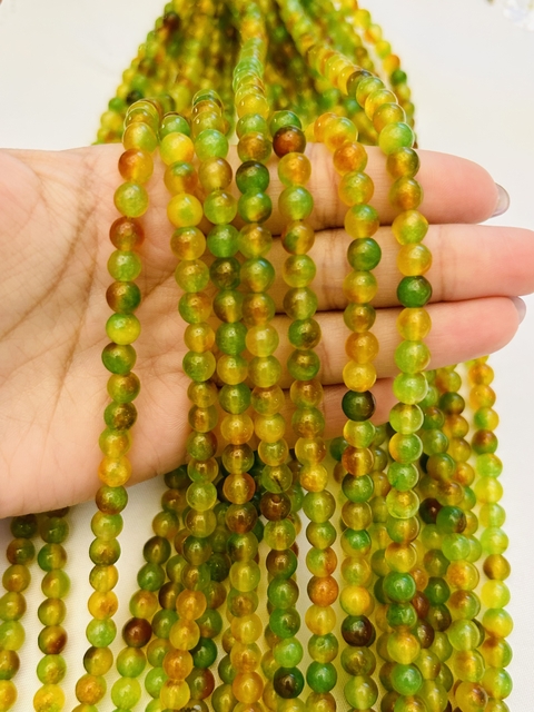 Tira de esferas de ágata Limón 6mm