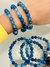 Pulsera de esfera ágata azul 6mm - comprar online