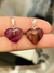 Dije corazon mini de agata violeta