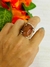 Anillo Angela Gold Stone Marrón