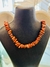 Collar de piedra jaspe rojo