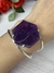 Brazalete con piedra facetada amatista imperial - comprar online
