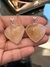 Dije corazón grande con virola de topacio citrino - comprar online