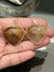 Dije corazón grande con virola de hematoide - comprar online