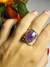 Anillo Angela de amatista plateado