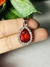 Dije acero gota grande rojo con strass - comprar online