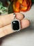 Dije rectangular negro con strass - comprar online