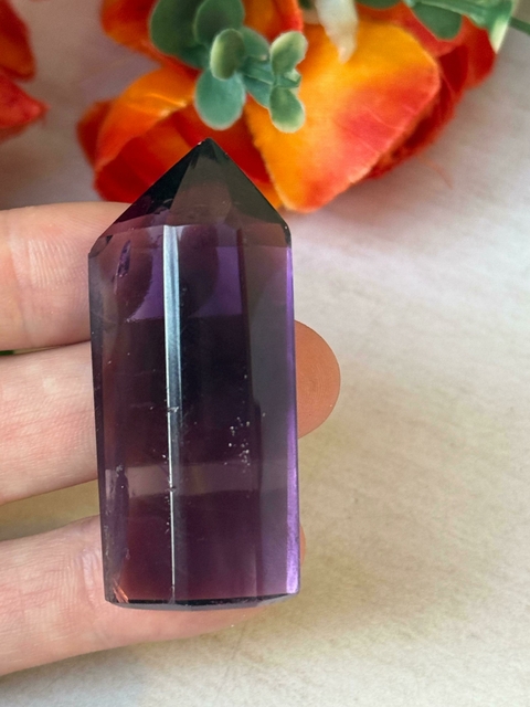 Punta de amatista con base 5cm