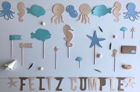 Kit Deco Cumple - Bajo el mar