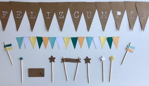 Kit Deco Cumple - Neutro