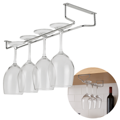 Suporte para Taças de Vinho 27cm Aço Cromado – Organizador Cozinha, Bar, Restaurante - comprar online