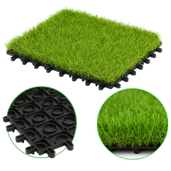 Tapete de Grama Artificial Modular 30x30cm – Alta Durabilidade, Drenagem e Aparência Natural - comprar online
