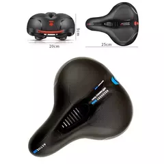 Banco Bike Selim Bicicleta Comfort Grande Macio Com Refletor Largo Ergonômico - comprar online