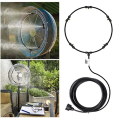 Climatizador Sistema de Névoa p/ Ventilador 8m – Resfriamento para Jardim, Piscina e Estufa