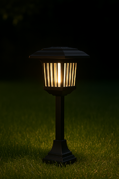 Lâmpada Solar LED Espanta Mosquito c/ Luz UV p/ Jardim IP65 - loja online