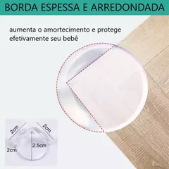 Imagem do 6 Protetor de Quina de Móveis Segurança Bebê – Silicone Transparente c/ Adesivo