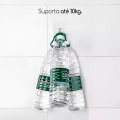 Kit 10 Ganchos Adesivos Transparentes 6x6cm – Sem Furo, Cola Resistente p/ Parede - comprar online