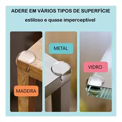 6 Protetor de Quina de Móveis Segurança Bebê – Silicone Transparente c/ Adesivo na internet