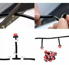 Kit Irrigação por Gotejamento 18 Vasos – Completo c/ Regulagem de Vazão e Microtubo 15m - comprar online