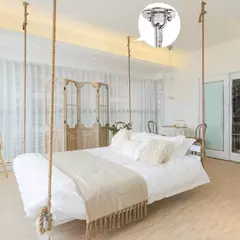 Suporte de Teto Giratório 360° Inox p/ Balanço Rede 500kg – c/ Parafusos - loja online