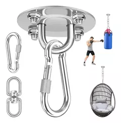 Suporte de Teto Giratório 360° Inox p/ Balanço Rede 500kg – c/ Parafusos - comprar online