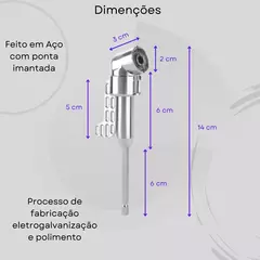 Adaptador 90 Graus Parafusadeira Angular Longo Furadeira - comprar online