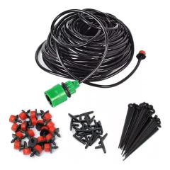 Kit Irrigação por Gotejamento 18 Vasos – Completo c/ Regulagem de Vazão e Microtubo 15m - COMERCIAL 21 IMP EXP 
