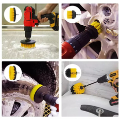 Atacado Kit Escovas de Limpeza para Parafusadeira – 14 Peças com Esfregões e Extensor - COMERCIAL 21 IMP EXP 